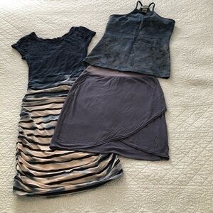 Hard Tail 3 piece bundle. Dress/skirt/yoga top.